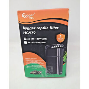 hygger Turtle Tank Filter Aquarium Internal Filter Low-Level Waterfall Filter
